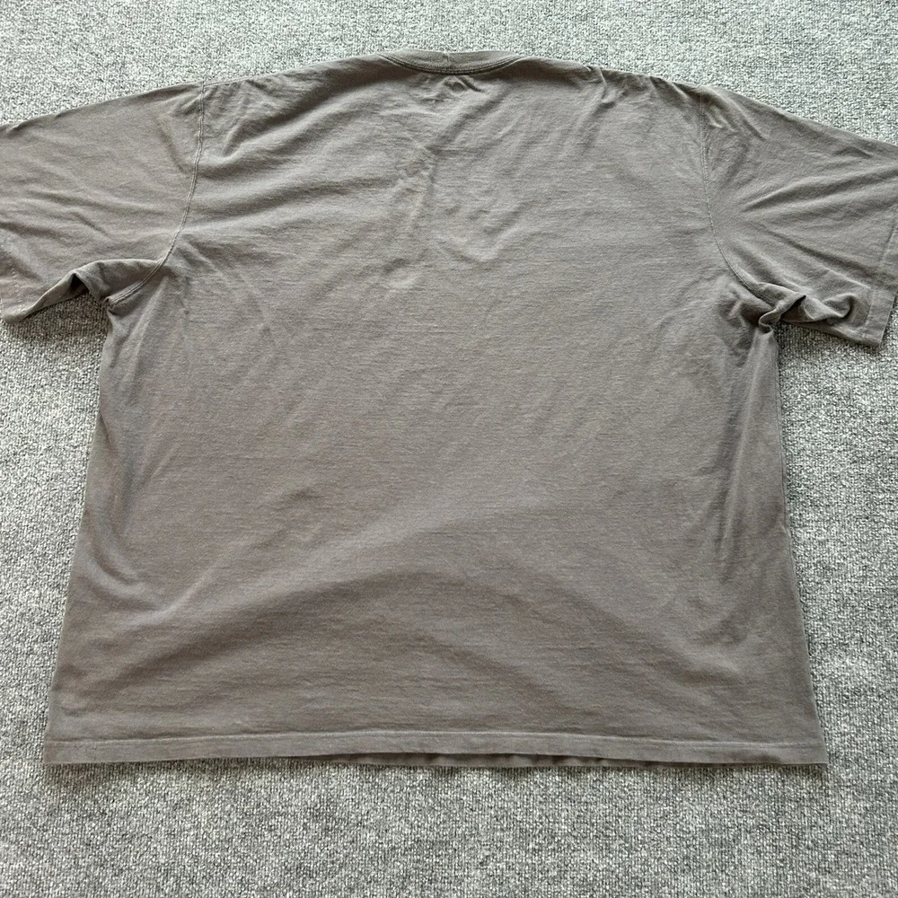Carhartt Shirt Mens 4XL Grey Original Fit Heavyweight Cotton Pocket‎ T-shirt Big - Picture 8 of 8